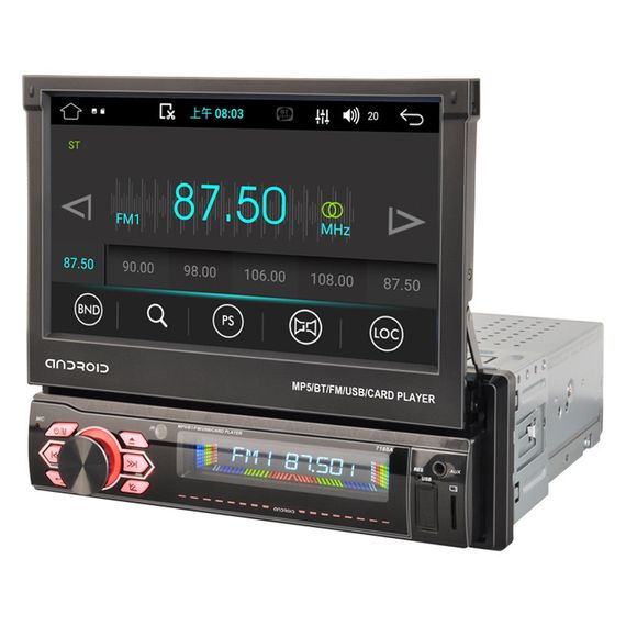 Автомагнітола 1DIN з висувним екраном 7 GPS XPRO CTC-707 (41104-CTC-707_2511) | Зображення 2