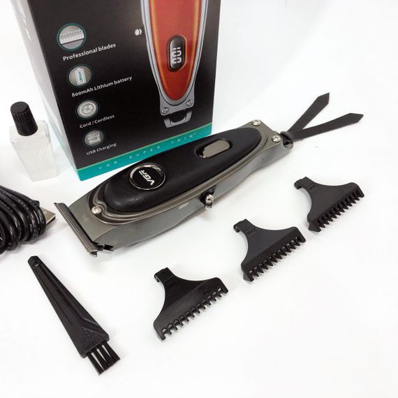 Триммер для стрижки аккумуляторный профессиональный VGR V-263, Машинка для стрижки волос и затылка ZH-58 | Зображення 9