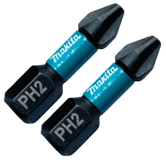 Биты торсионные PH2 25 мм Makita Impact Black B-63616 (2 шт) | Зображення 1