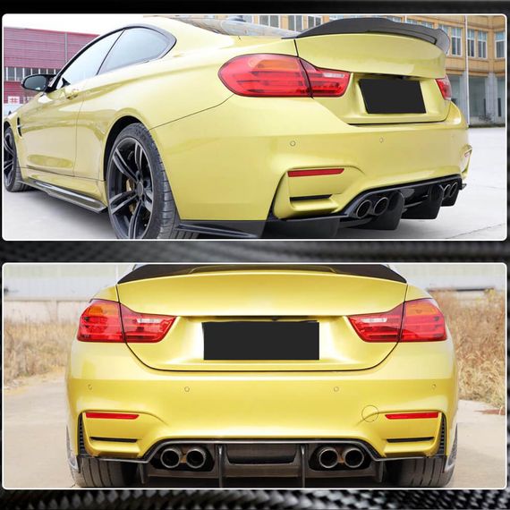 Дифузор заднього бампера V1 (для F80, Карбон) для BMW 3 серія F-30/31/34 2012-2019 рр | Зображення 2