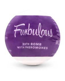Бомбочка для ванни з феромонами Obsessive Bath bomb with pheromones Fun, Білий