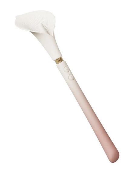 Розкішний вібромасажер Zalo – Calla Blossom Pink, двосторонній, 2 мотори | Зображення 4