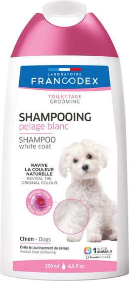 Шампунь Francodex White Coat Shampoo Dog для собак з білою шерстю 250 мл