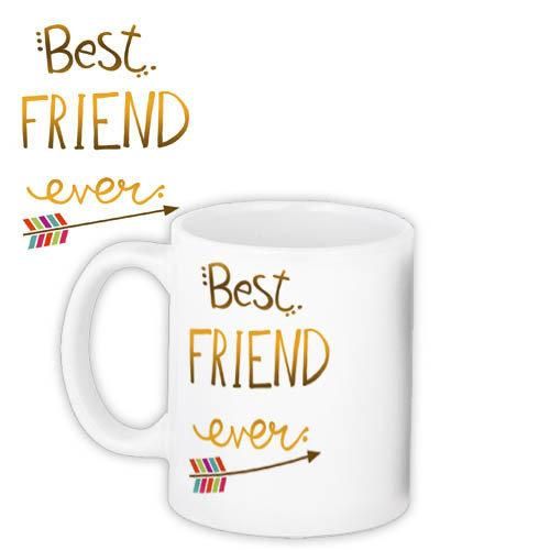 Кружка с принтом Best friend ever 330 мл (KR_FR007)