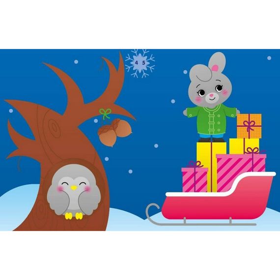 Набір для творчості "Аплікації наліпками Білченя" 1655002, 30 наліпок | Зображення 1