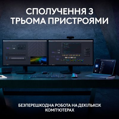 Клавиатура Logitech MX Keys S Wireless UA Graphite (920-011593) (920-011593) | Зображення 6