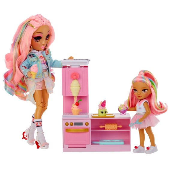Игровой набор с куклой серии "Littles" Кондитерская Кэнди Rainbow High 522058 | Зображення 6