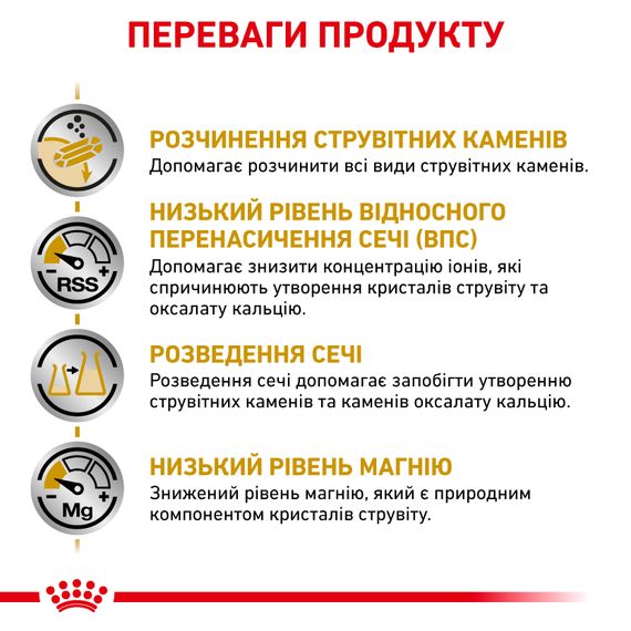 Сухий корм Royal Canin Urinary S/O при сечокам'яній хворобі у собак. 2 кг | Зображення 2