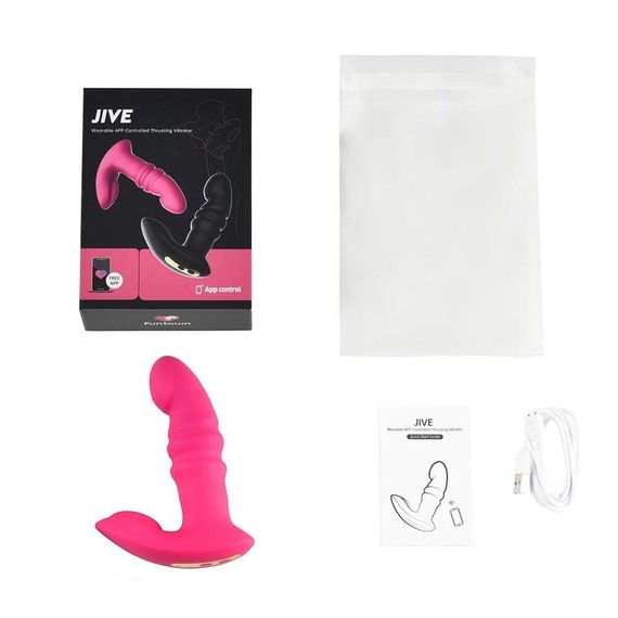 Смарт вібратор-пульсатор Fun Town Jive Pink, імітація фрикцій Sex Aura | Зображення 4