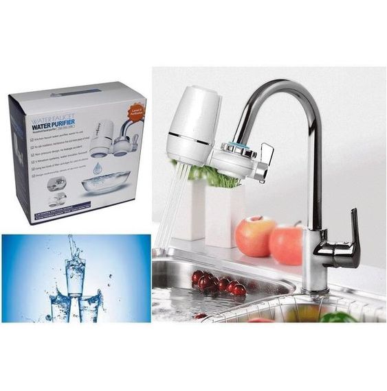 Насадка на кран для очистки воды Water Purifier Zoosen MAT CASE проточный бытовой фильтр | Зображення 4