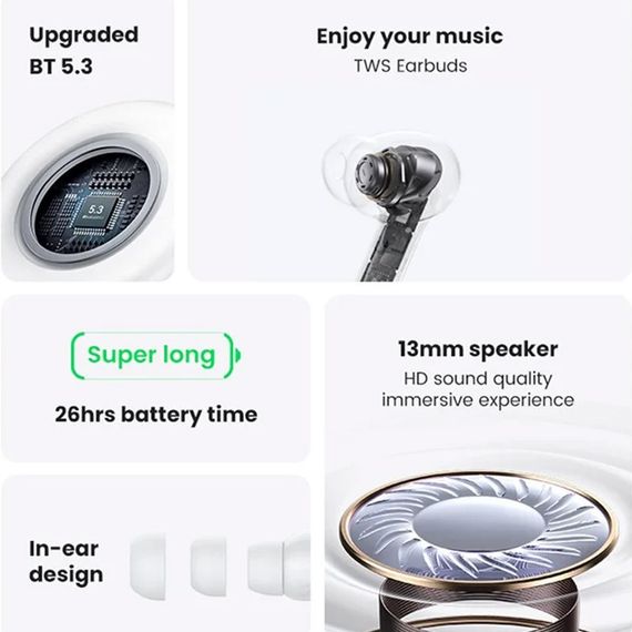 Бездротові TWS навушники Usams-XD18 X-don Series BT 5.3 Purple | Зображення 1