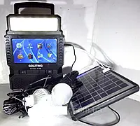 Портативна сонячна станція gdLite GD-8086 / сонячна панель з міні телевізором повір банк | Зображення 3