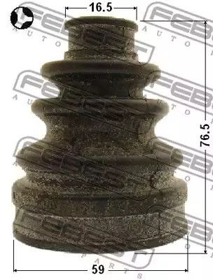 Пильовик ШРУСа внутрішній 59x76.5x16.5 RAV 4 06-, FEBEST (0115ACA33RT) | Зображення 5