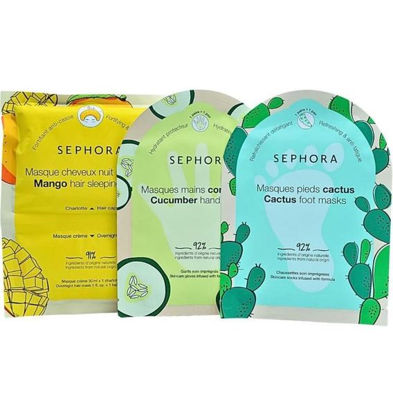 Набор масок + косметичка Sephora collection mask wishes face and body skincare set | Зображення 2