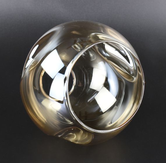 Плафон патрон E27 7075-am 8.5х12х13 см прозоро-бурштиновий | Зображення 3