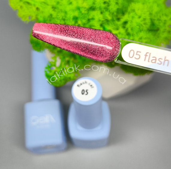 Світловідбивний гель-лак Gelix Flash Cat №5 (з ефектом котячого ока) 8мл | Зображення 1