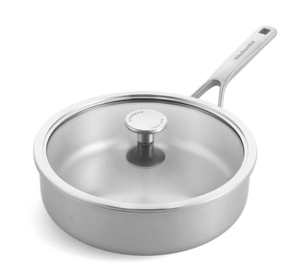 Сотейник со стеклянной крышкой KitchenAid MSS СС003251-001 24 см 3.1 л серебристый
