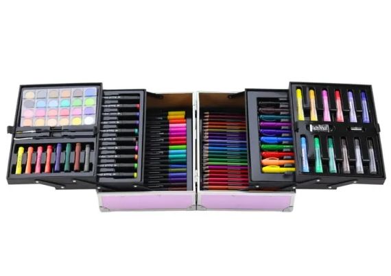 Набір для малювання  133 предметів, дитячий набір для творчості у валізі | Зображення 5