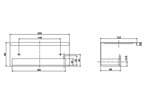 Тримач для туалетного паперу з поличкою ASIGNATURA Unique чорний (85606802) | Зображення 1