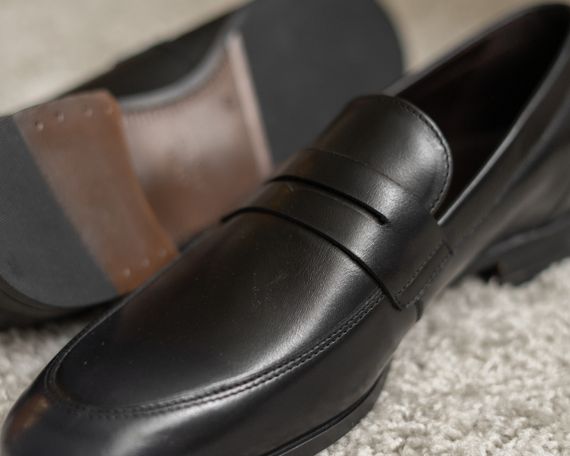 Туфлі лофери синьо-чорний колір 44 розмір | Зображення 3