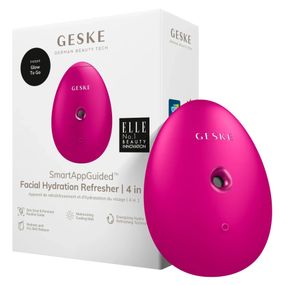 Электронный освежитель для увлажнения лица GESKE Facial Hydration Refresher 4в1 gray, Малиновый