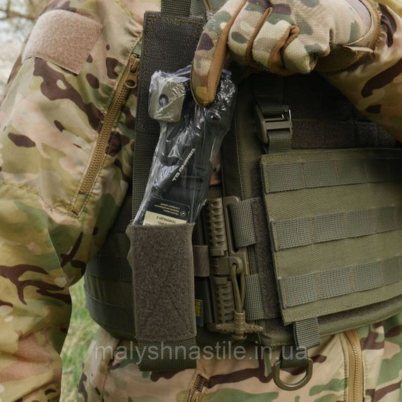 Підсумок під турнікет відкритого типу з кріпленнями для тактичних ножиць та маркера хакі | Зображення 4