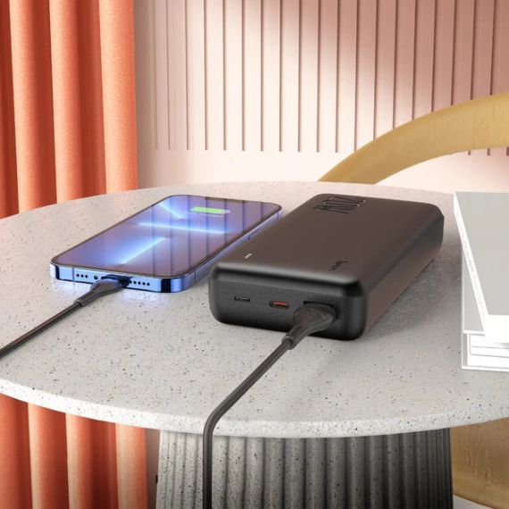 Зовнішній акумулятор HOCO J87A Tacker PD20W+QC3.0 power bank(20000mAh) Black | Зображення 3