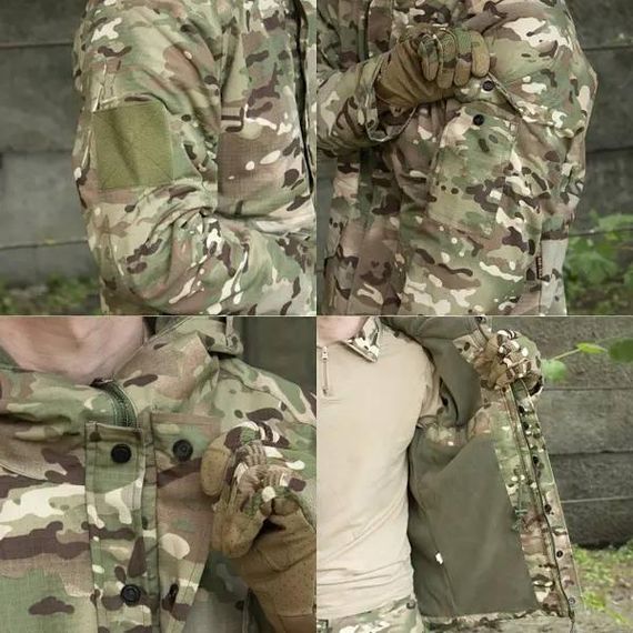 Костюм 3в1 Han Wild Multicam G8 куртка та штани та убакс мультикам наколінники та налокітники | Зображення 5