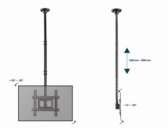 Стельовий кронштейн Gembird CM-70ST-01 | Зображення 7