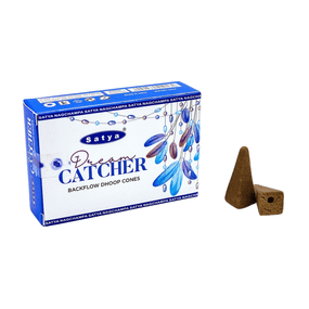 Аромаконуси зворотнього потоку Ловець снів  Dream Catcher Backflow Dhoop Cone 10 шт. в уп. Satya 8904234410180