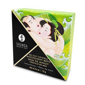 Соль для ванны Shunga Moonlight Bath – Lotus Flower (75 г), соль Мертвого моря, аромамасла Sex Aura