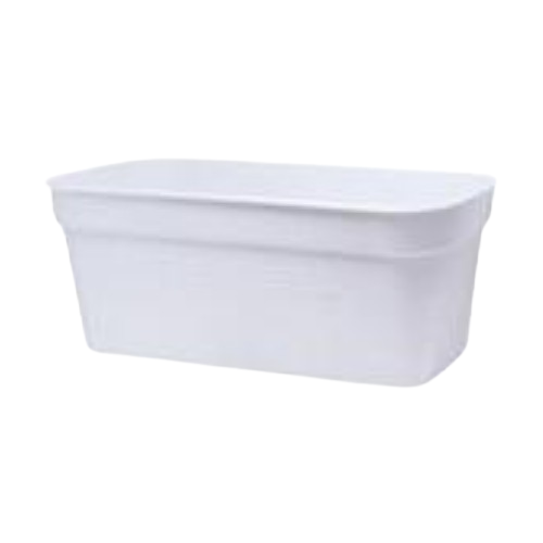 Вазон Глорія балконний 40*18см білий Алеана