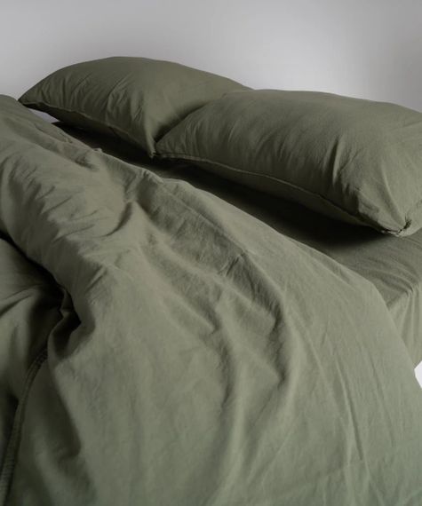 Постільна білизна Limasso Stonewashed Ranforce 160 х 220 см сімейний Capulet Olive | Зображення 3