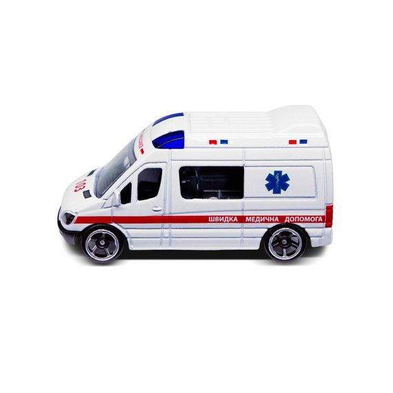 Автомодель детская Скорая помощь TechnoDrive 250421CG-3 масштаб 1:64 | Зображення 1