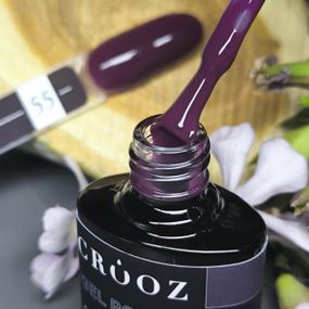Гель-лак Crooz 55 (глубокий темно-бордовый) 8мл