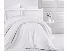 Постельное белье Clasy Stripe Satin 200х220 Beyaz