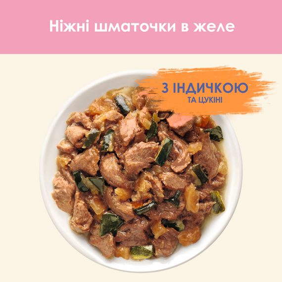 Вологий корм Purina CAT CHOW Kitten для кошенят, індичка та цукіні 85г | Зображення 6