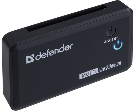 USB-хаб Defender Card Reader Optimus USB 2.0 Black (83501) | Зображення 2