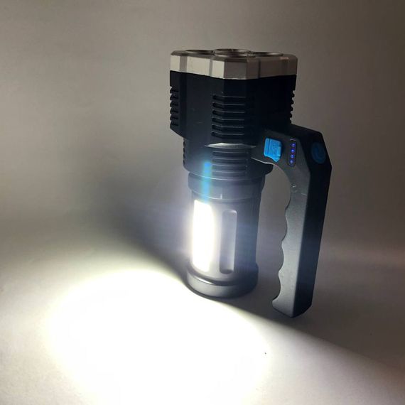 Фонарь светодиодный ручной переносной BL-X510-4LED+COB, светодиодный ручной аккумуляторный портативный | Зображення 6