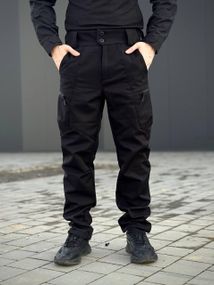 Утеплені Військові штани Soft Shell Military Black