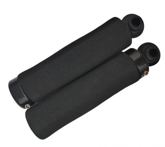 Гріпси велосипедні TUOTO BT-004 BLK 1Lock, довжина 130 мм