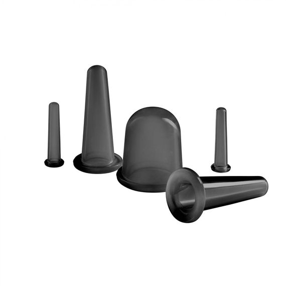 Вакуумні масажні банки 4FIZJO силіконові для тіла (китайські/атницелюлітні банки) 5 шт 4FJ0344 (P-5907739314949)