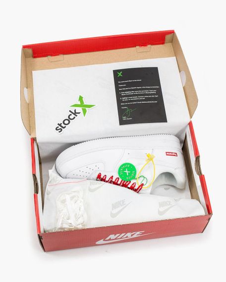 Кросівки Air Force 1 '07 Supreme "White" весна / літо / осінь 0385 38 24 см | Зображення 4