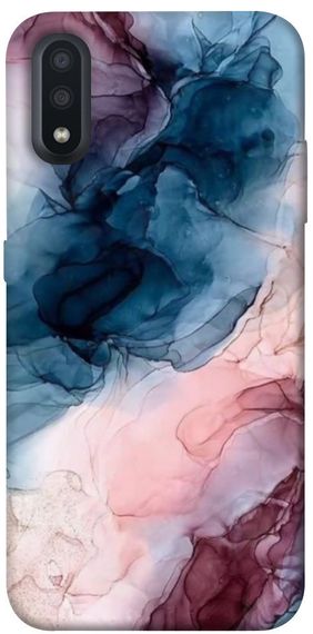 Чохол IBANAN Рожево-блакитні розводи для Samsung Galaxy A01