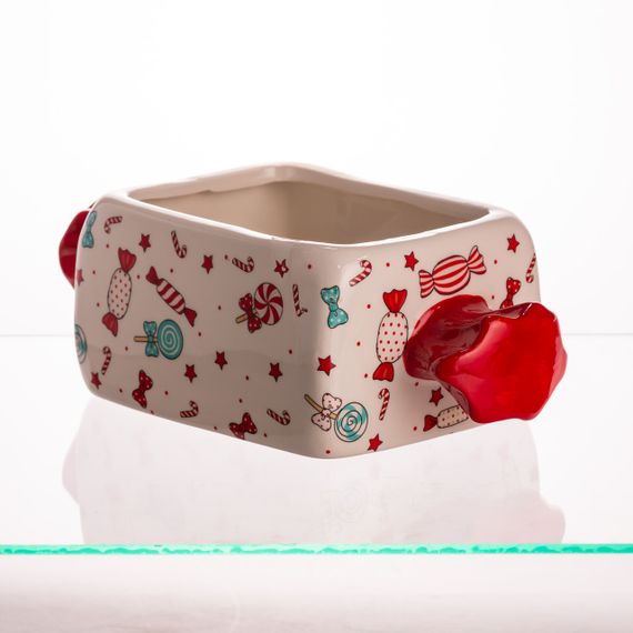 Цукерниця новорічна порцелянова 24×11.5×8 (см) CR-1-22 | Зображення 1