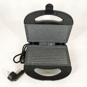 Прижимной гриль, Гриль электрический для дачи, Контактный гриль контактный двойной гладкий BR-15