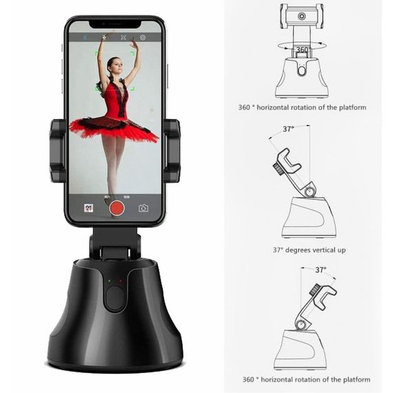 Смарт тримач смартфона Apai SMART 360 ° з датчиком відстеження руху розумний штатив для блогерів QH-17 | Зображення 4