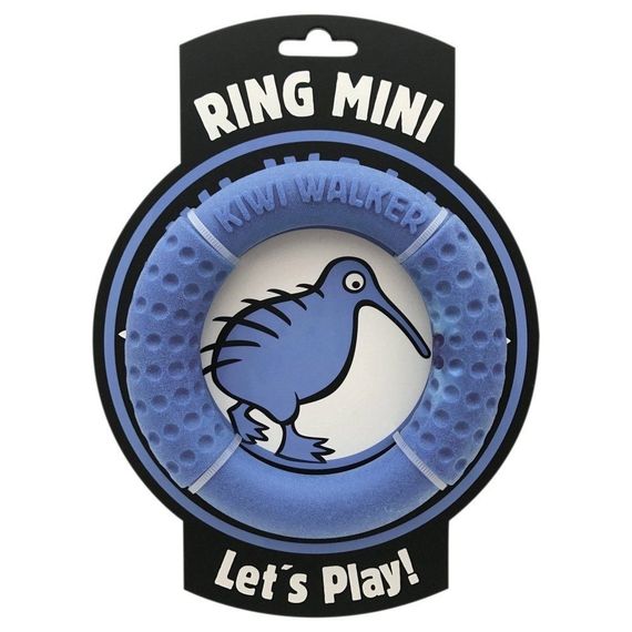 Игрушка для собак Kiwi Walker Ring Mini, 13.5 см, голубой | Зображення 1