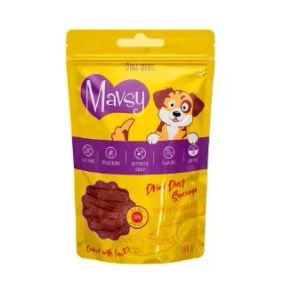 Ласощі для собак Mavsy Dried DUCK Sausage сосиски з качки, 100 г