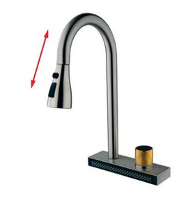 Змішувач для кухні Mixxus FOL-014 з висув.лійкою та функцією "водоспад" (MI6341)